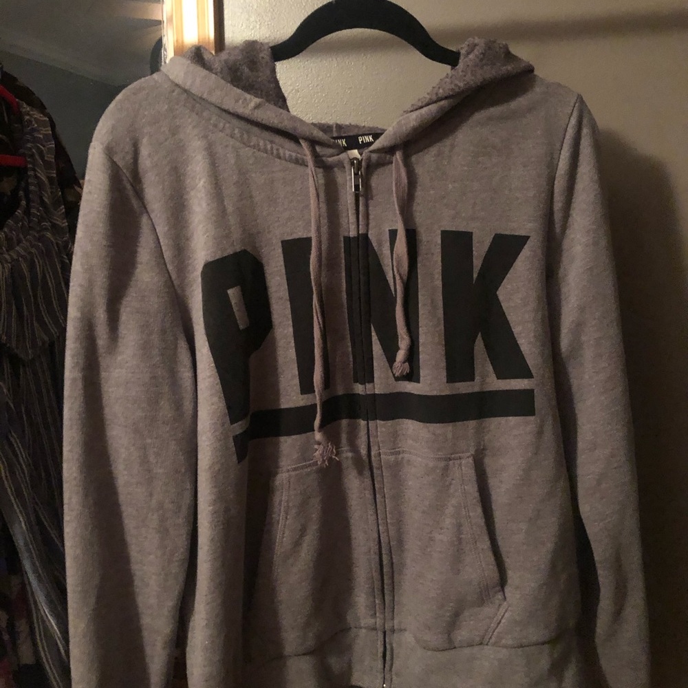 VS PINK zip up sweatshirt